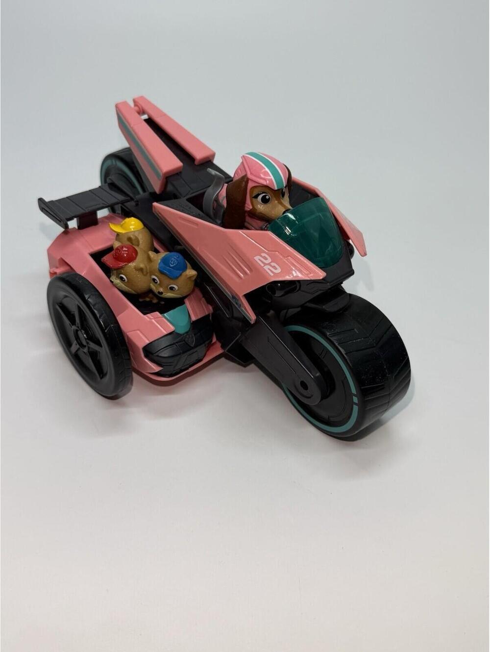 Paw Patrol Moto Pups Skye Motorcycle Bike Vehicle w/ Figures Spin Master